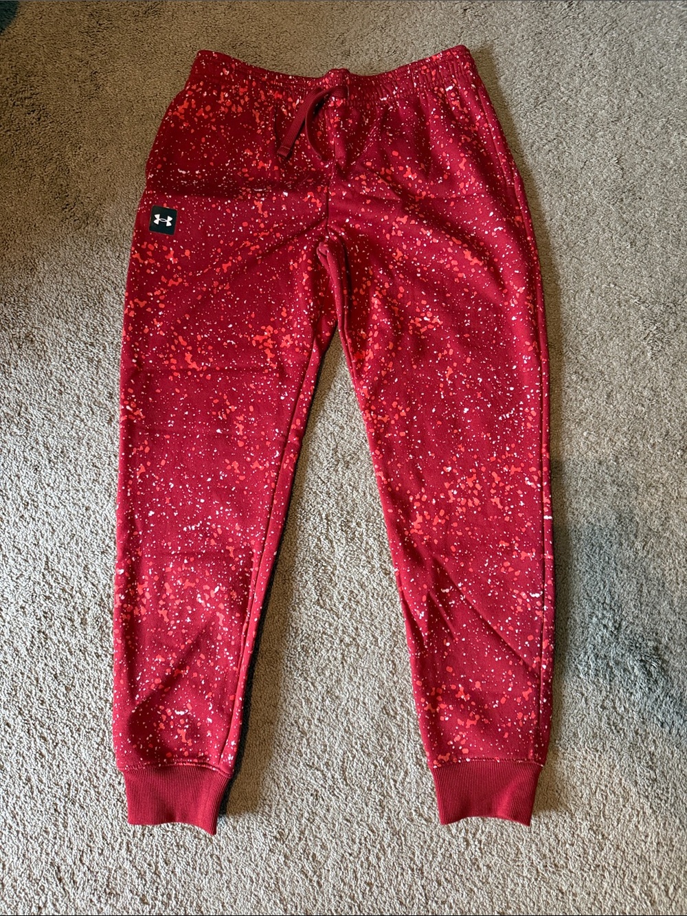 Under Armour Kids Red Speckle Joggers
